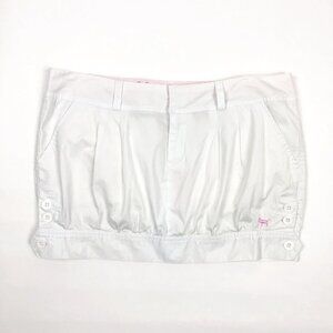NWT Pink Victoria's Secret Micro-Mini Bubble Skirt. White. Size 10